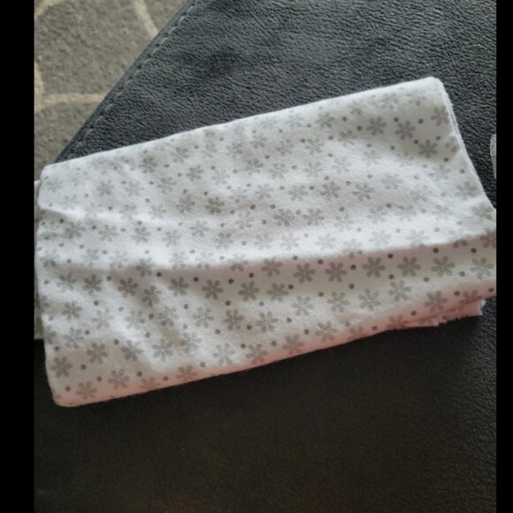 Other - 1/2 yard. Cozy cotton flannel grey flower